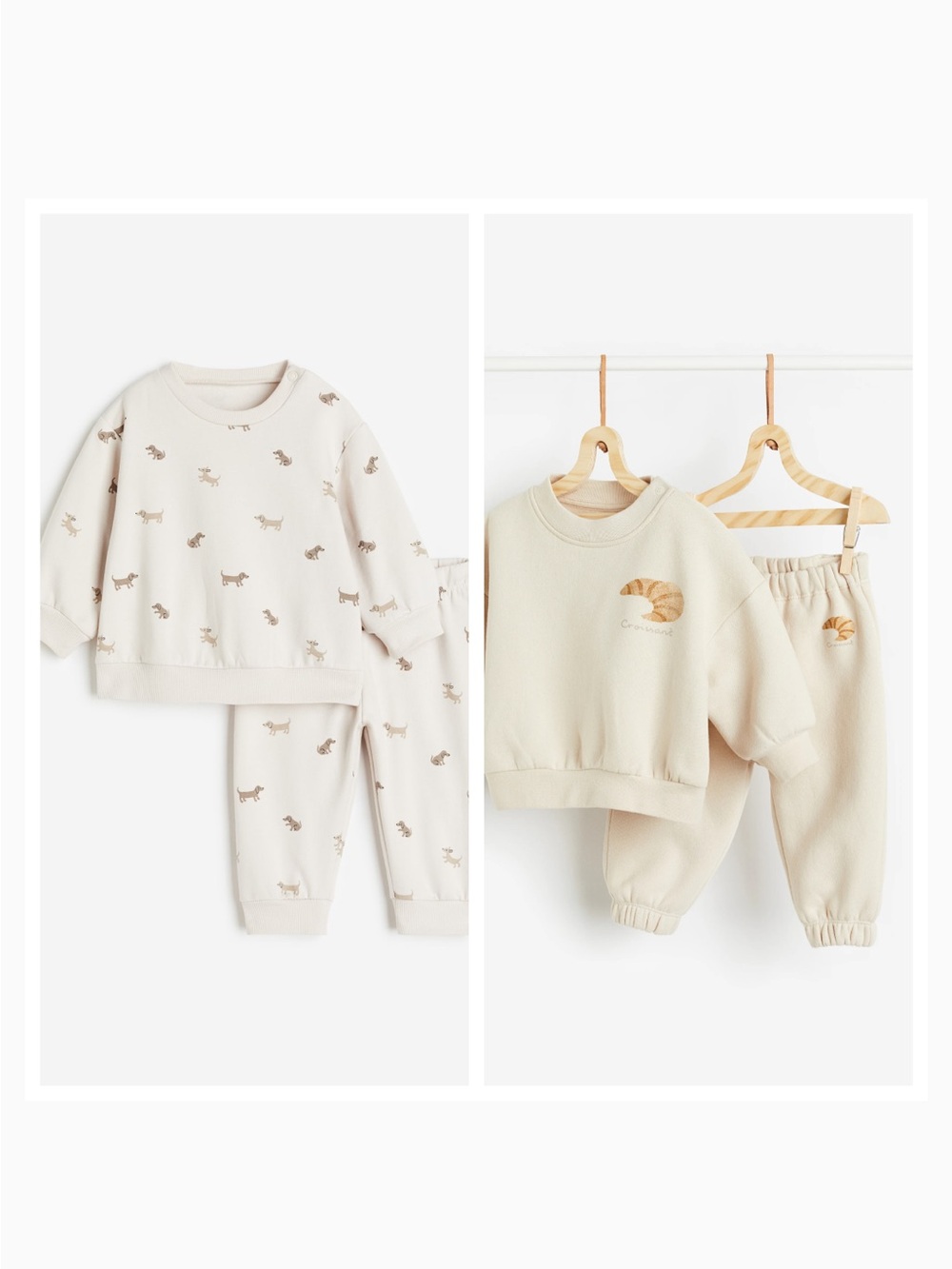 H&M / 2-PIECE SWEATSUIT / 2 sets / size 2T